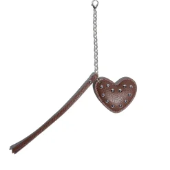Leather Heart Charm