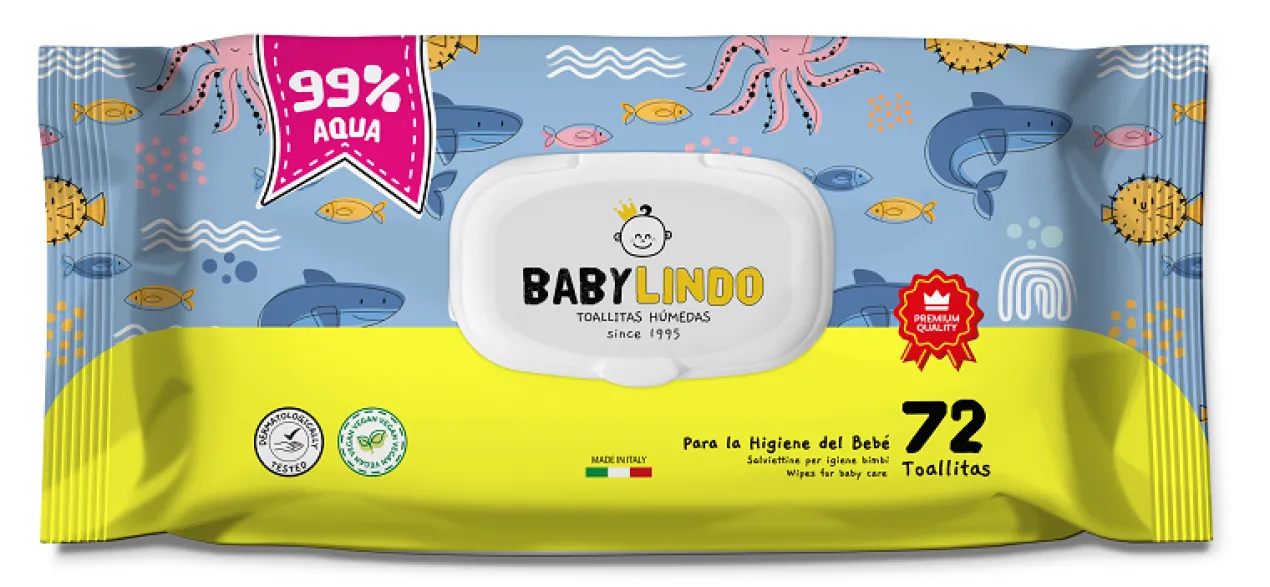 Lingettes avec Couvercle 99% Aqua