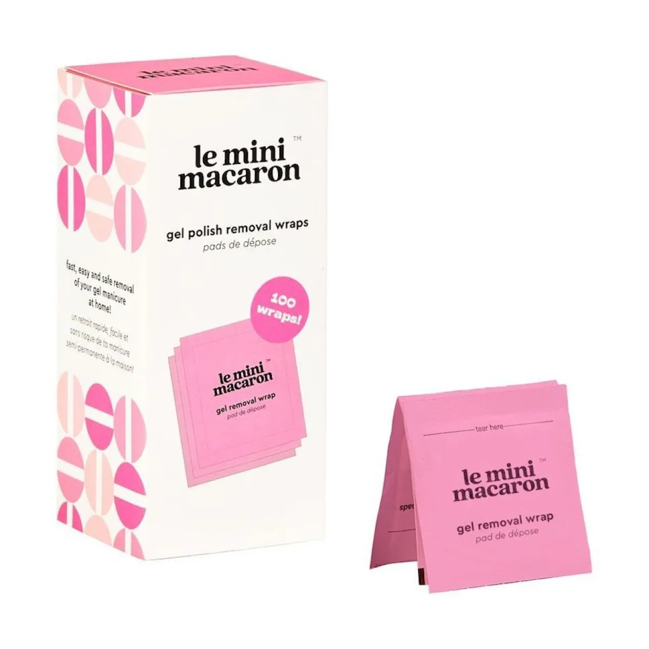Lingettes Dissolvantes Lèvres & Ongles LE MINI MACARON