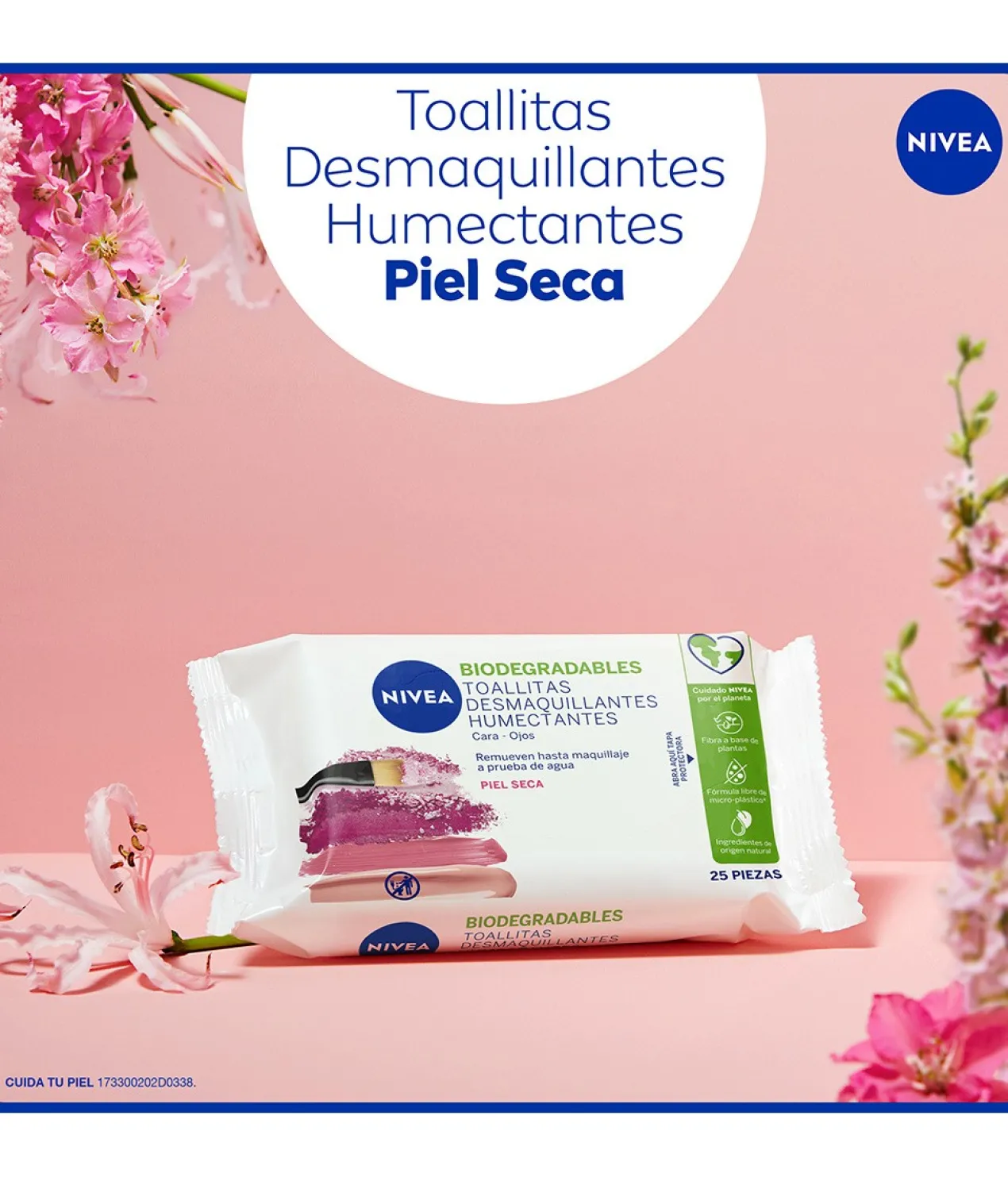 Lingettes Démaquillantes Douces 3in1 Peau Sèche/Sensible