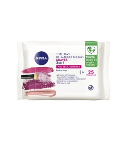 Lingettes Démaquillantes Douces 3in1 Peau Sèche/Sensible