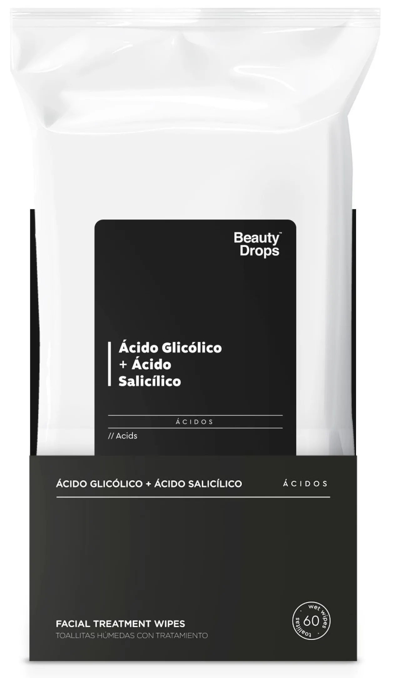 Lingettes Démaquillantes pour Acide Glycolique + Acide Salicylique