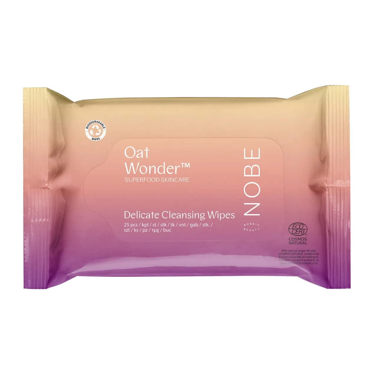 Lingettes nettoyantes douces Oat Wonder