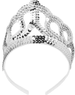Little Princess Couronne à Paillettes Argentées