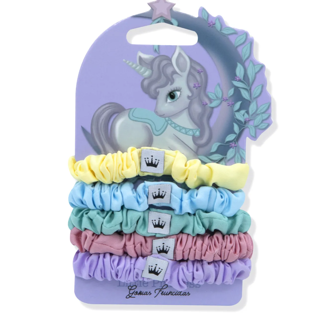 Little Princess Set Chouchous Froncés Multicolores