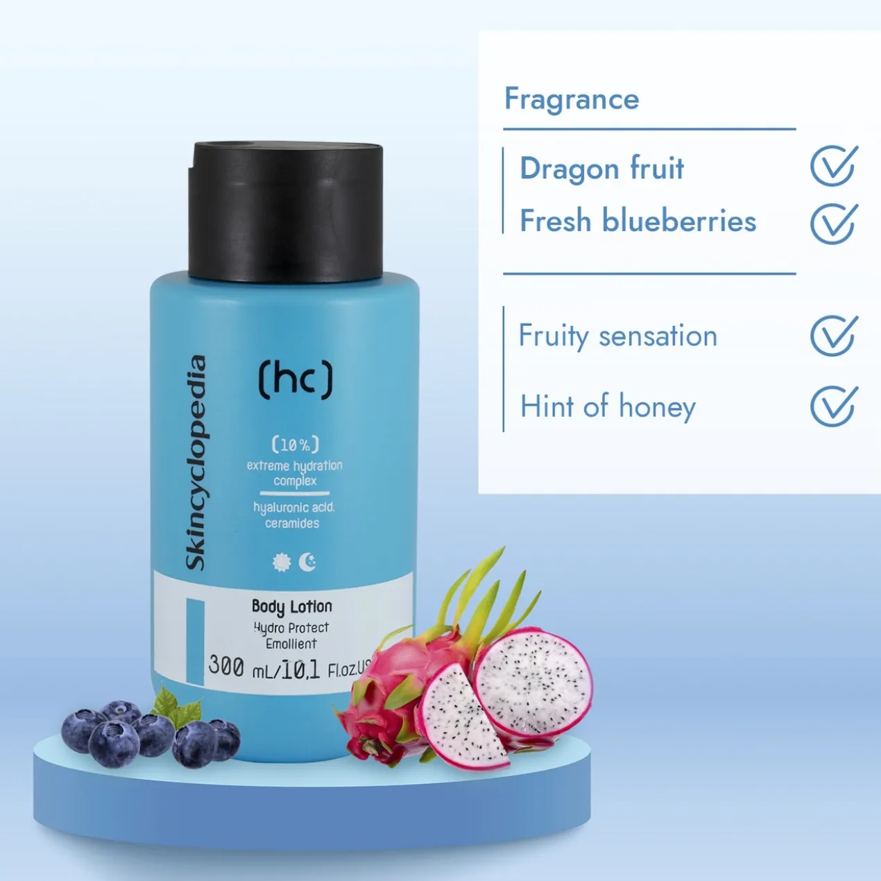 Lotion pour le Corps avec 10% Complexe d'Hydratation Extrême