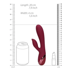 Loveline by Shots Vibromasseur Lapin Silicone Douce Dark Cherry