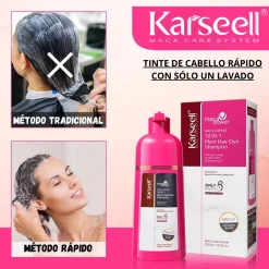 Maca Essence Shampoing Colorant 10 en 1 Noir