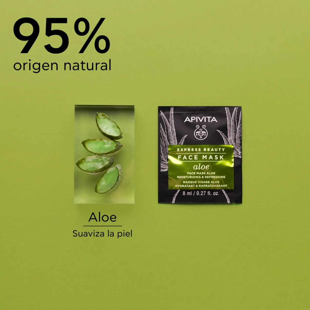 Masque Aloe Vera Hydratant et Rafraîchissant