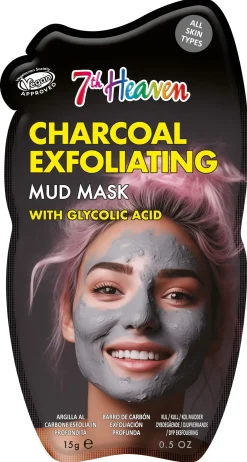 Masque Argile Charbon avec Acide Glycolique Exfoliation