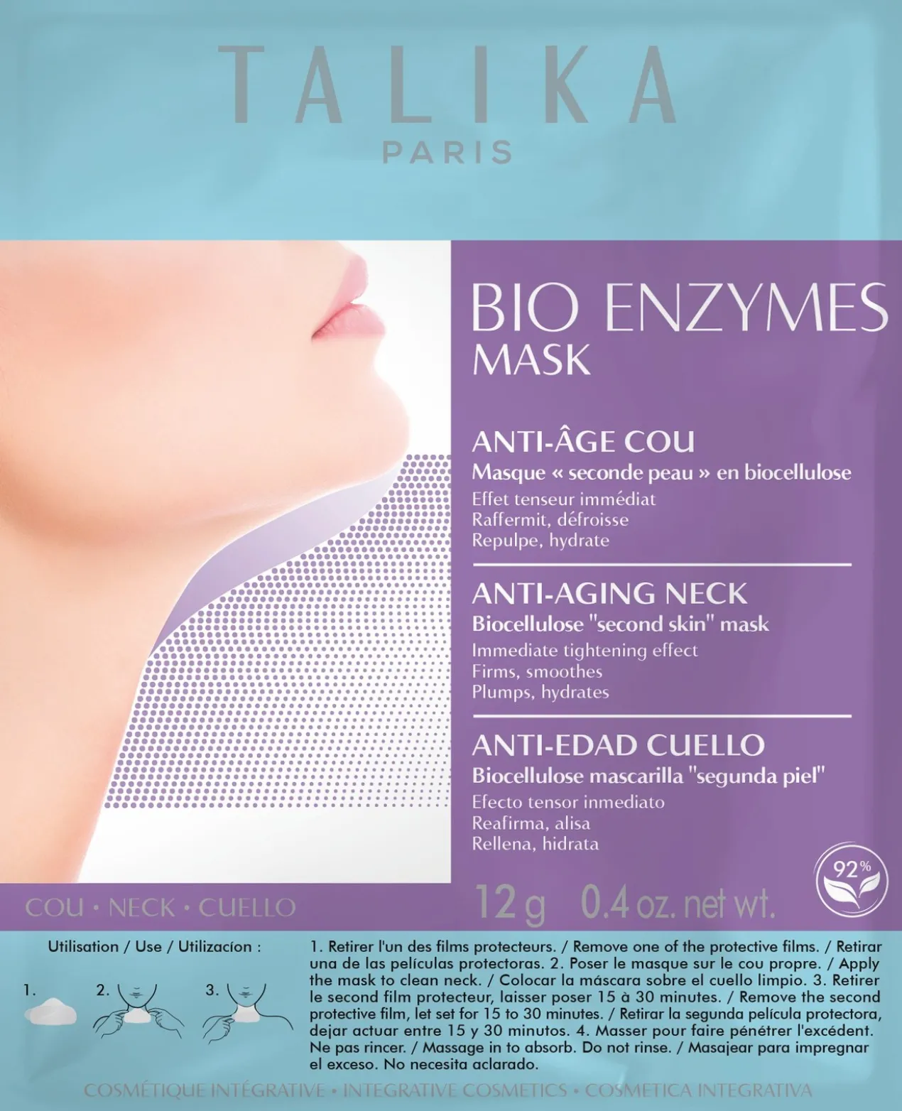 Masque Bio Enzymes Anti-Âge Cou