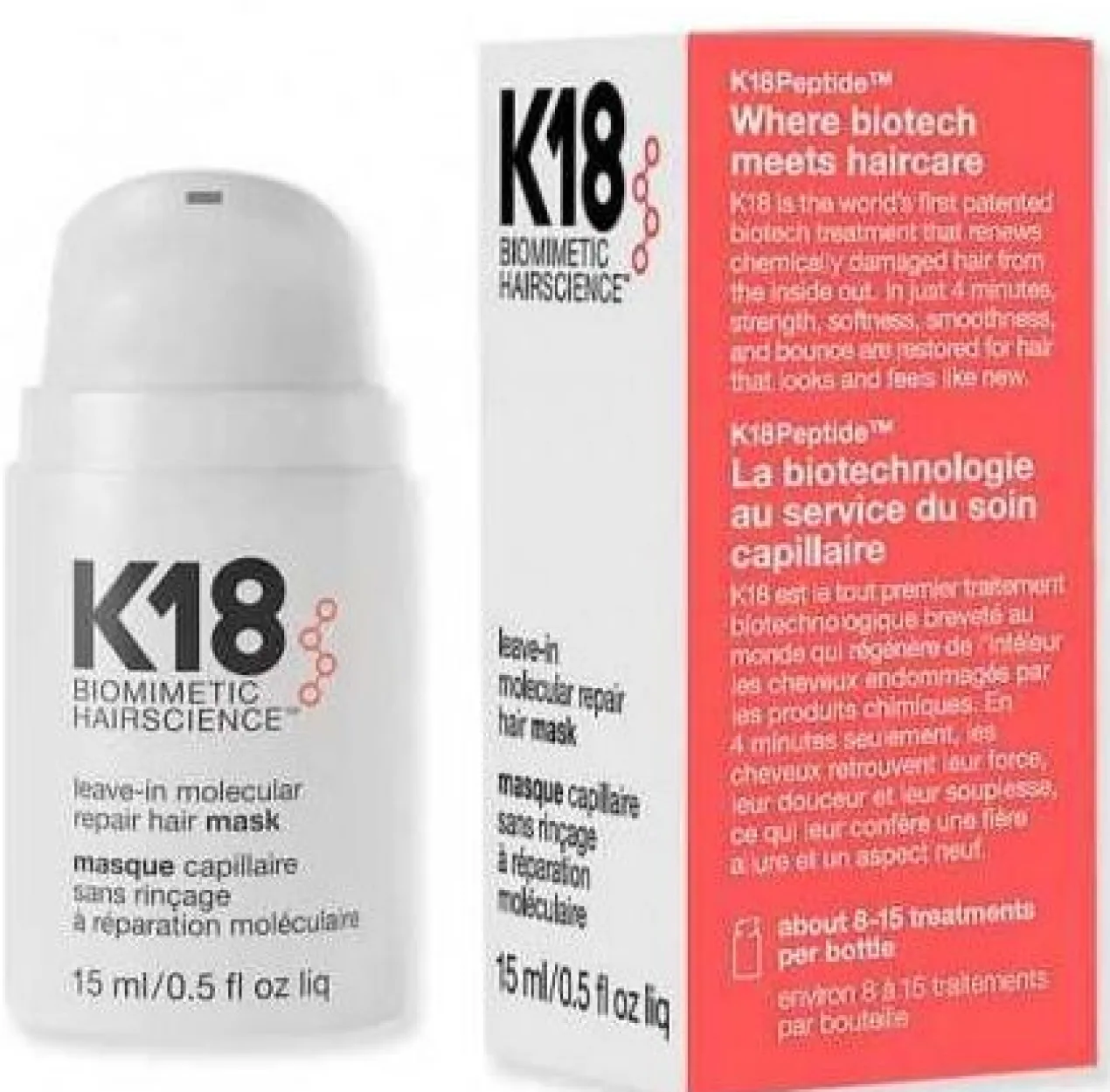 Masque Capillaire Moléculaire Réparateur Sans Rinçage