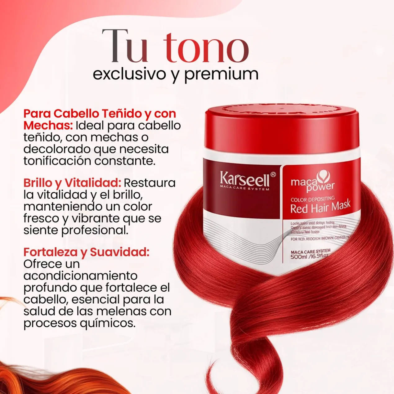 Masque Capillaire Pigmentant Rouge