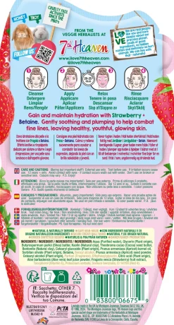 Masque crème aux fraises et à la bétaïne