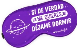 Masque de Sommeil Satin Violet Laissez-moi Dormir