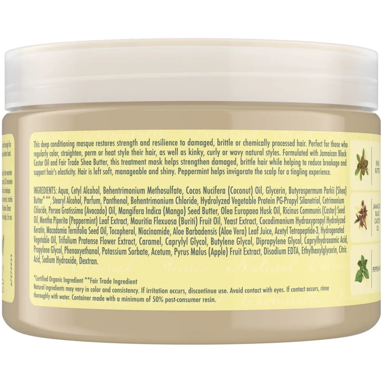 Masque de traitement fortifiant et réparateur Jamaican Black Castor Oil