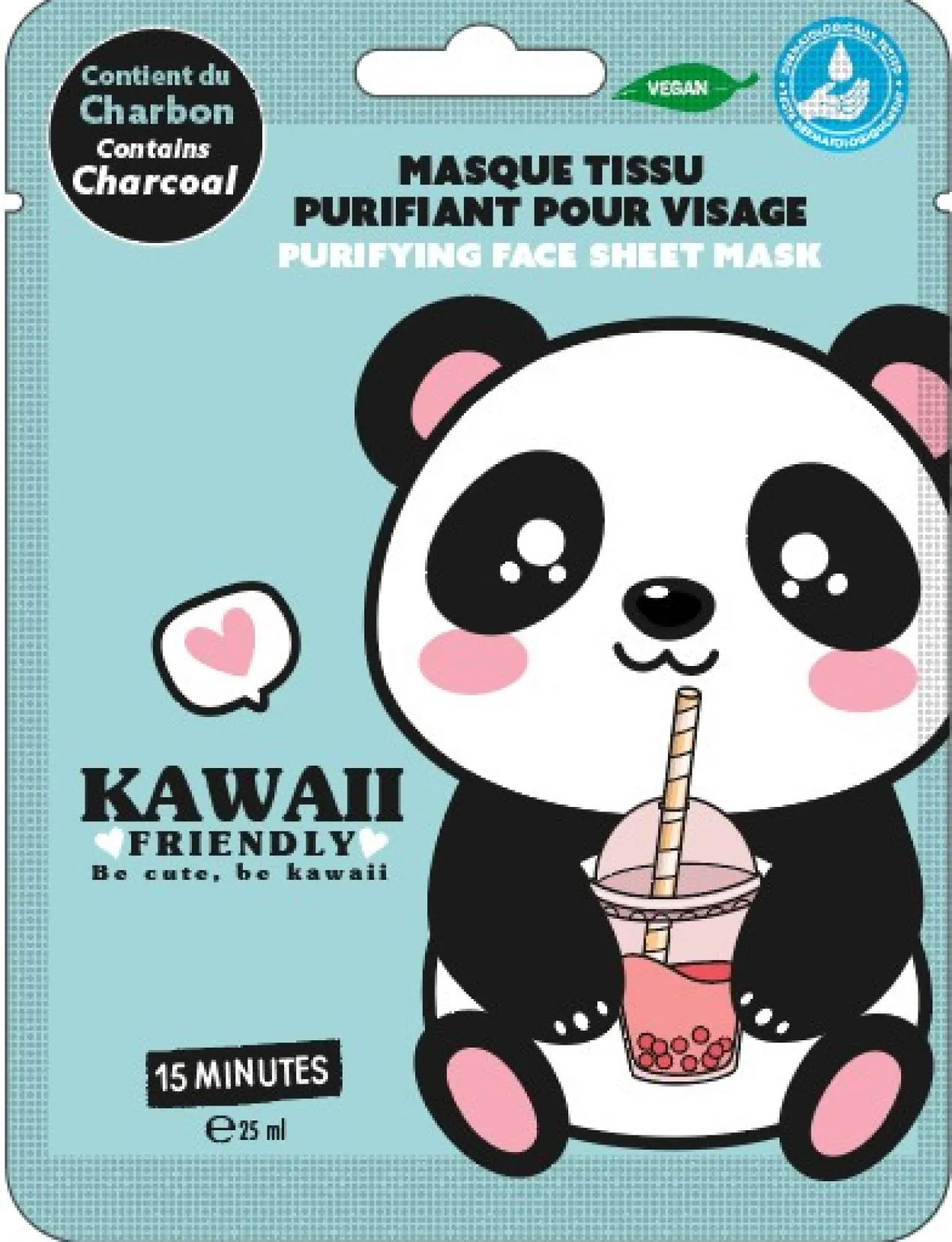 Masque en tissu purifiant Kawaii