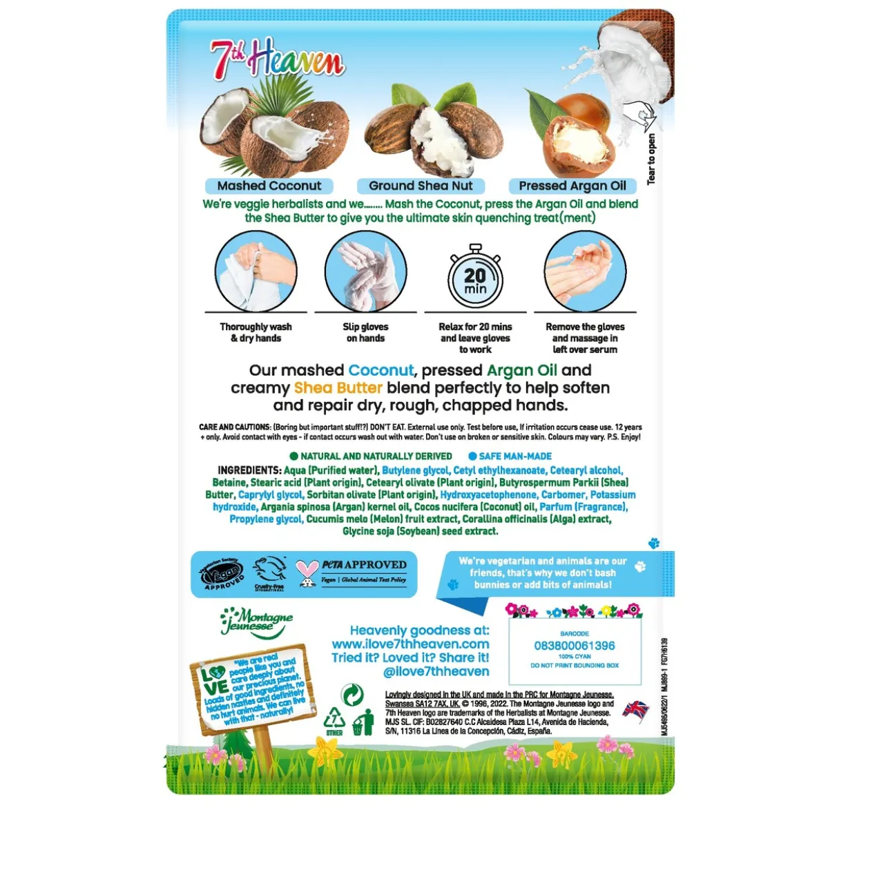 Masque Hydratant pour les Mains au Coco