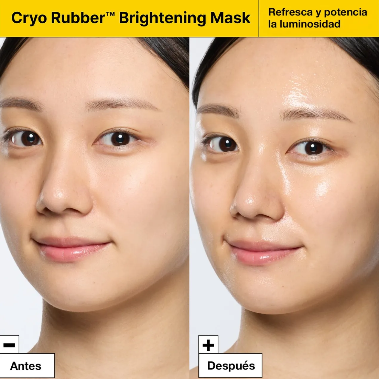 Masque illuminateur en caoutchouc cryogénique