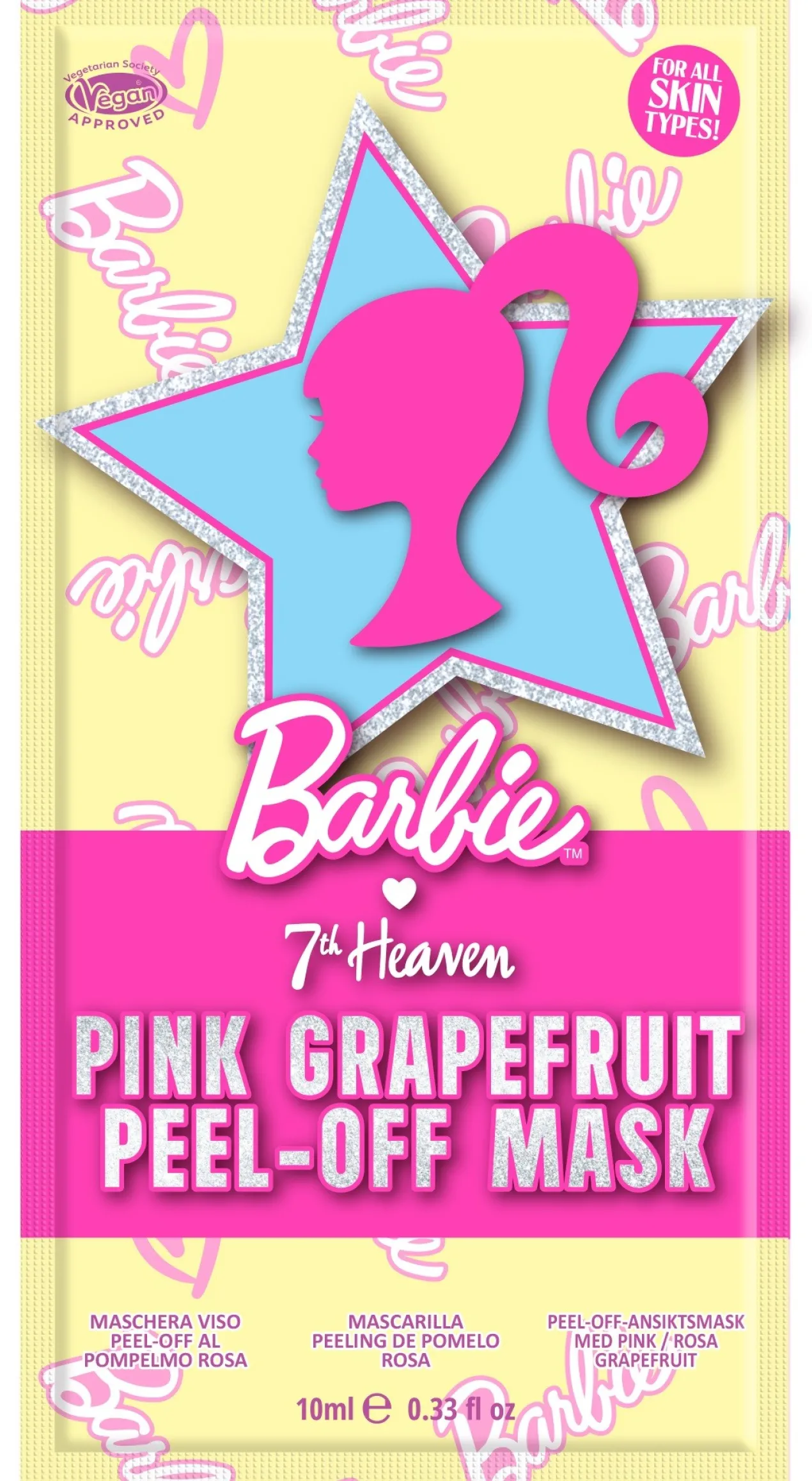 Masque peel-off au pamplemousse rose Barbie