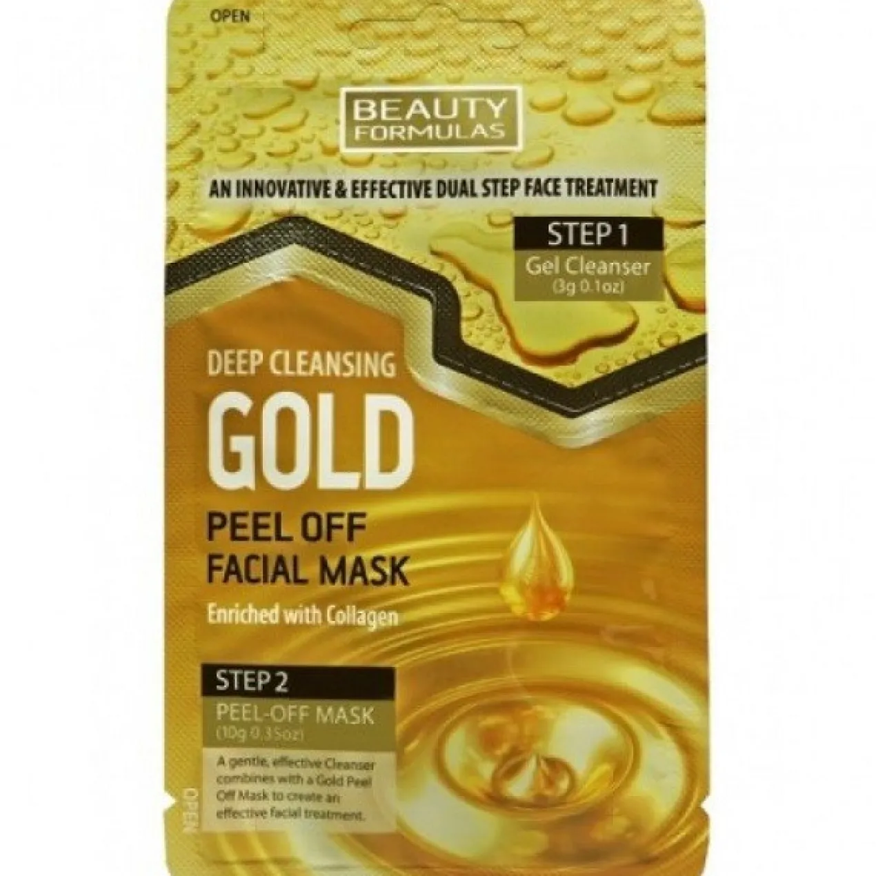 Masque peel-off Gold nettoyage en profondeur