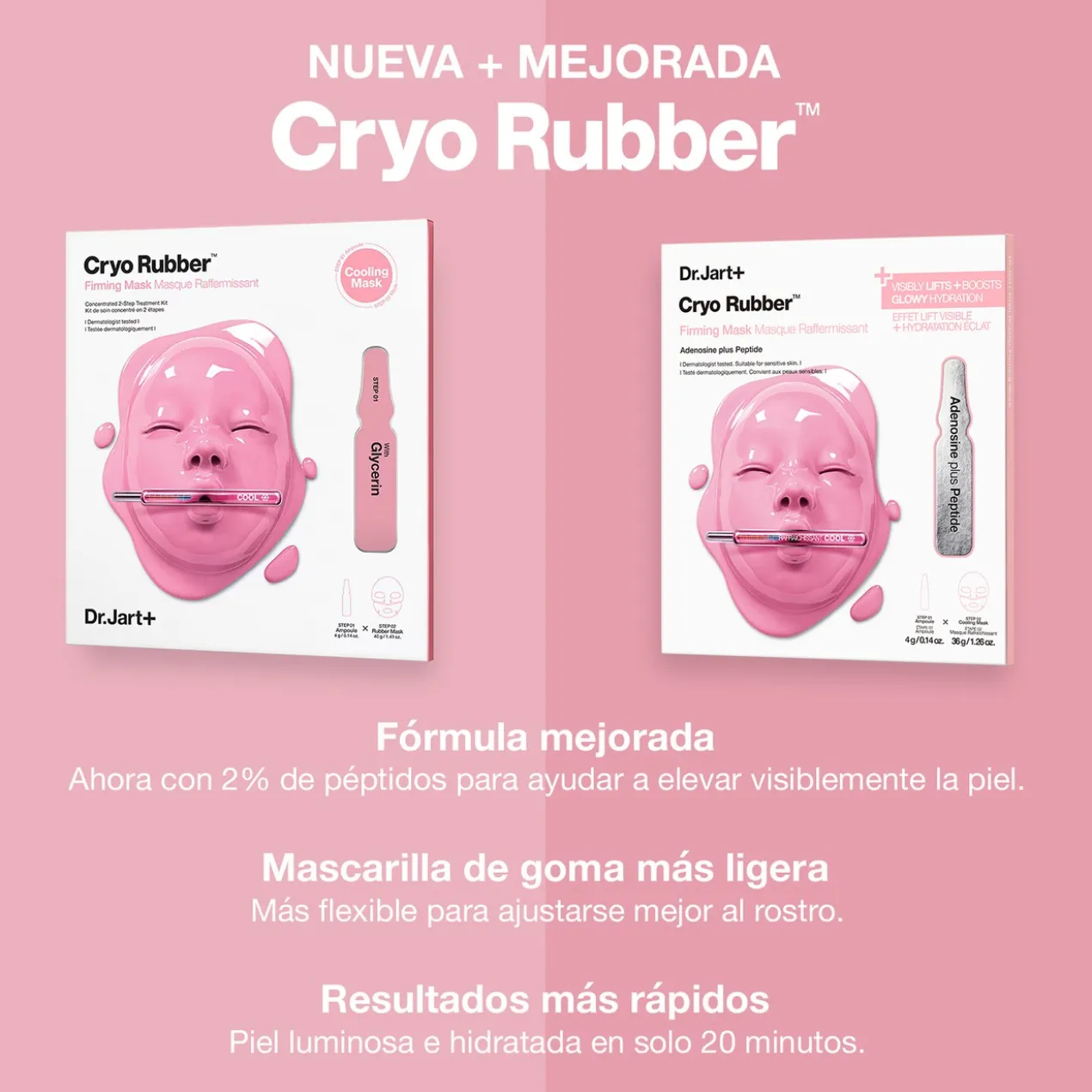 Masque raffermissant en cryocaoutchouc