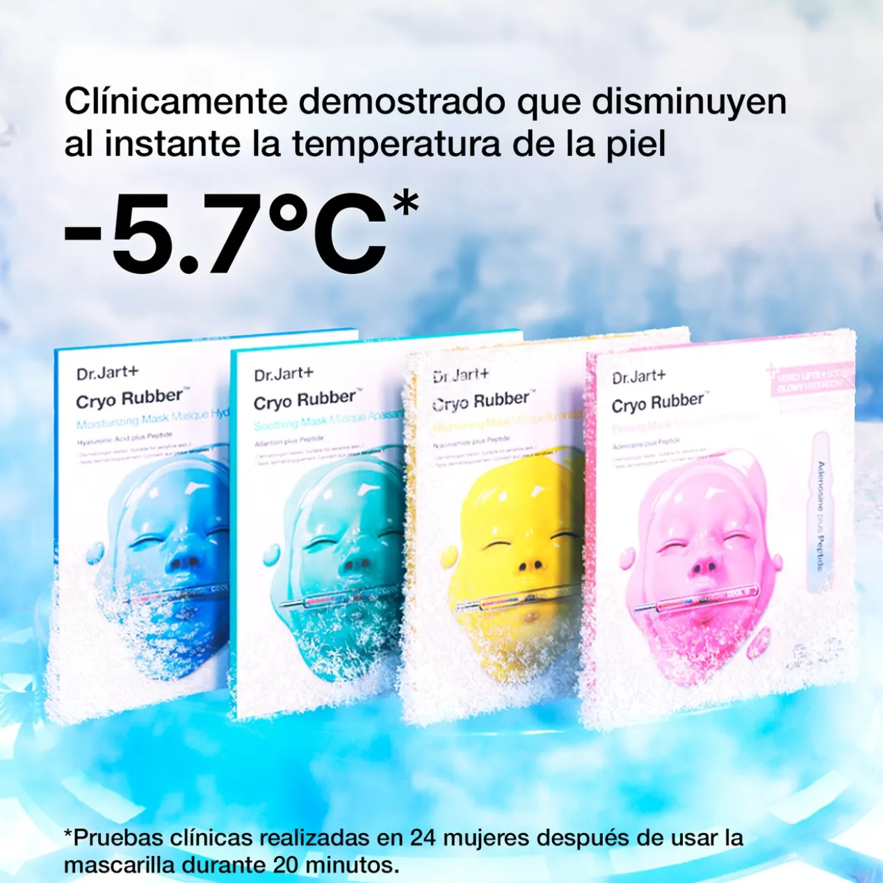 Masque raffermissant en cryocaoutchouc