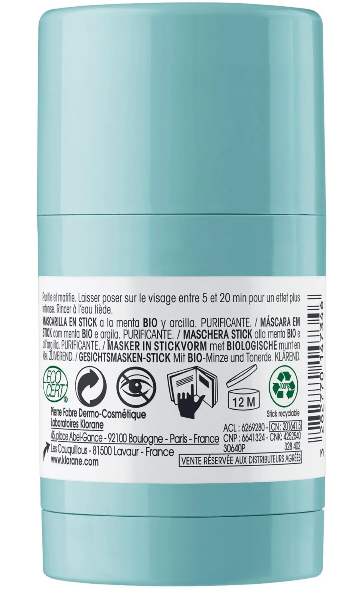 Masque Stick à la Menthe Aquatique