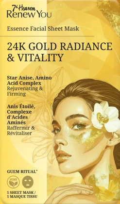 Masque Tissu Renew You Gold Radiance & Vitality