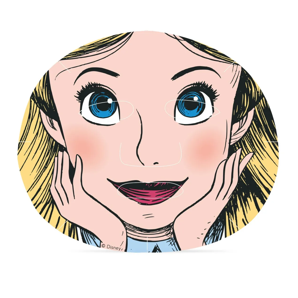 Masque Visage Alice au Pays des Merveilles