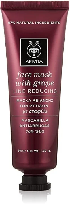 Masque visage anti-rides au raisin
