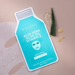 Masque Visage Dewy-Fresh Aloe Vera + Vitamine E + Huile d’Olive