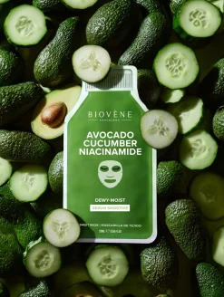 Masque Visage Dewy Moist Avocat, Concombre et Niacinamide