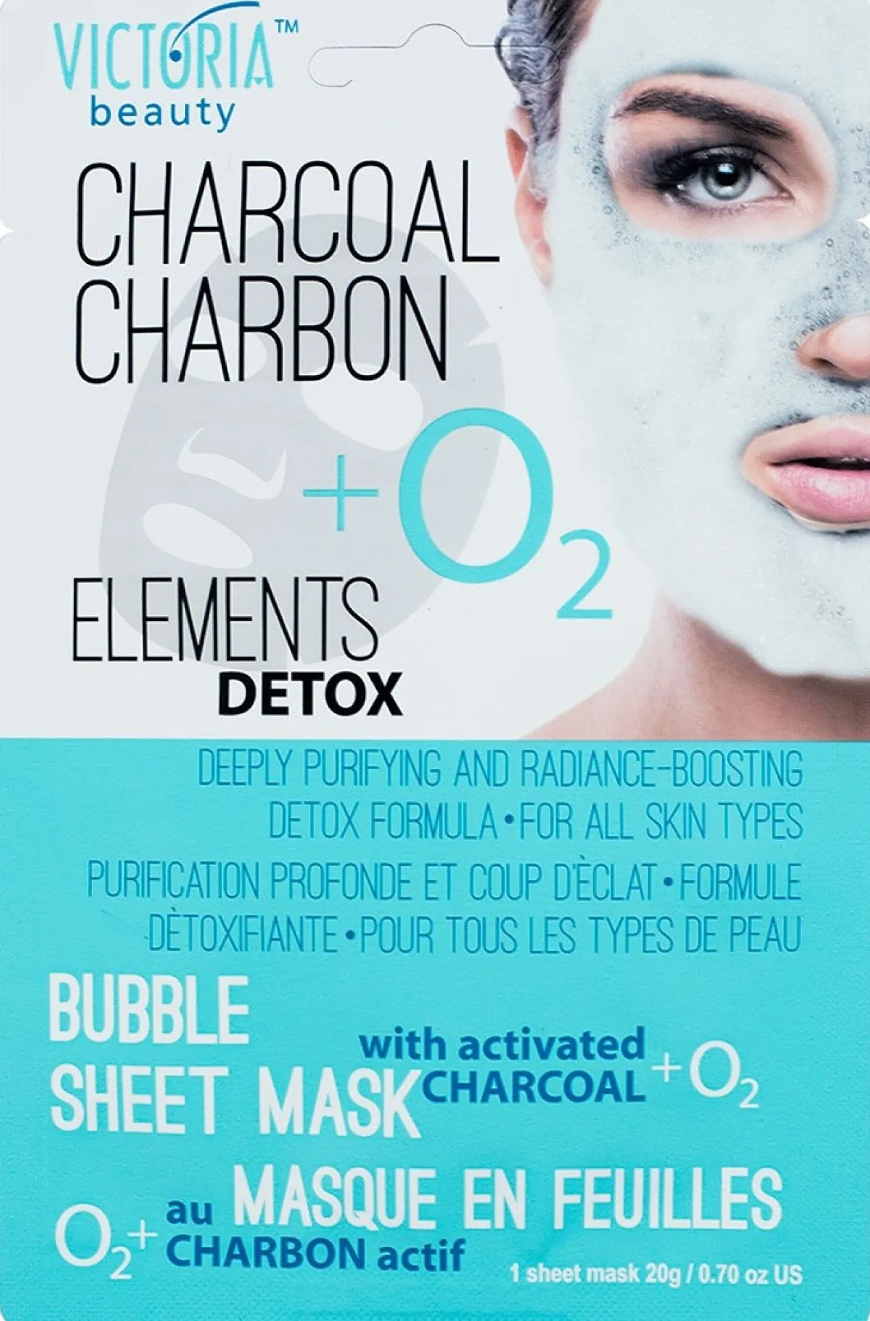 Masque Visage Elements Détox au Charbon