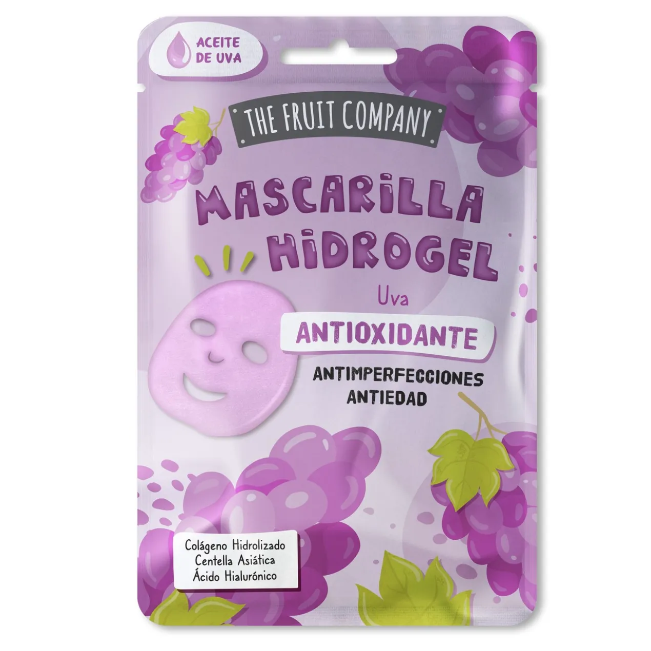 Masque Visage Hydrogel Antioxydant Raisin