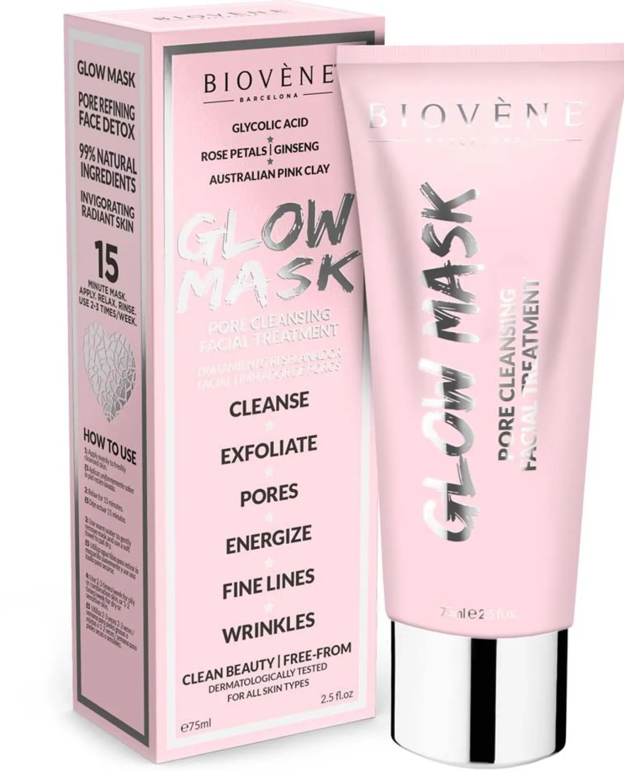 Masque Visage à l’Argile Rose