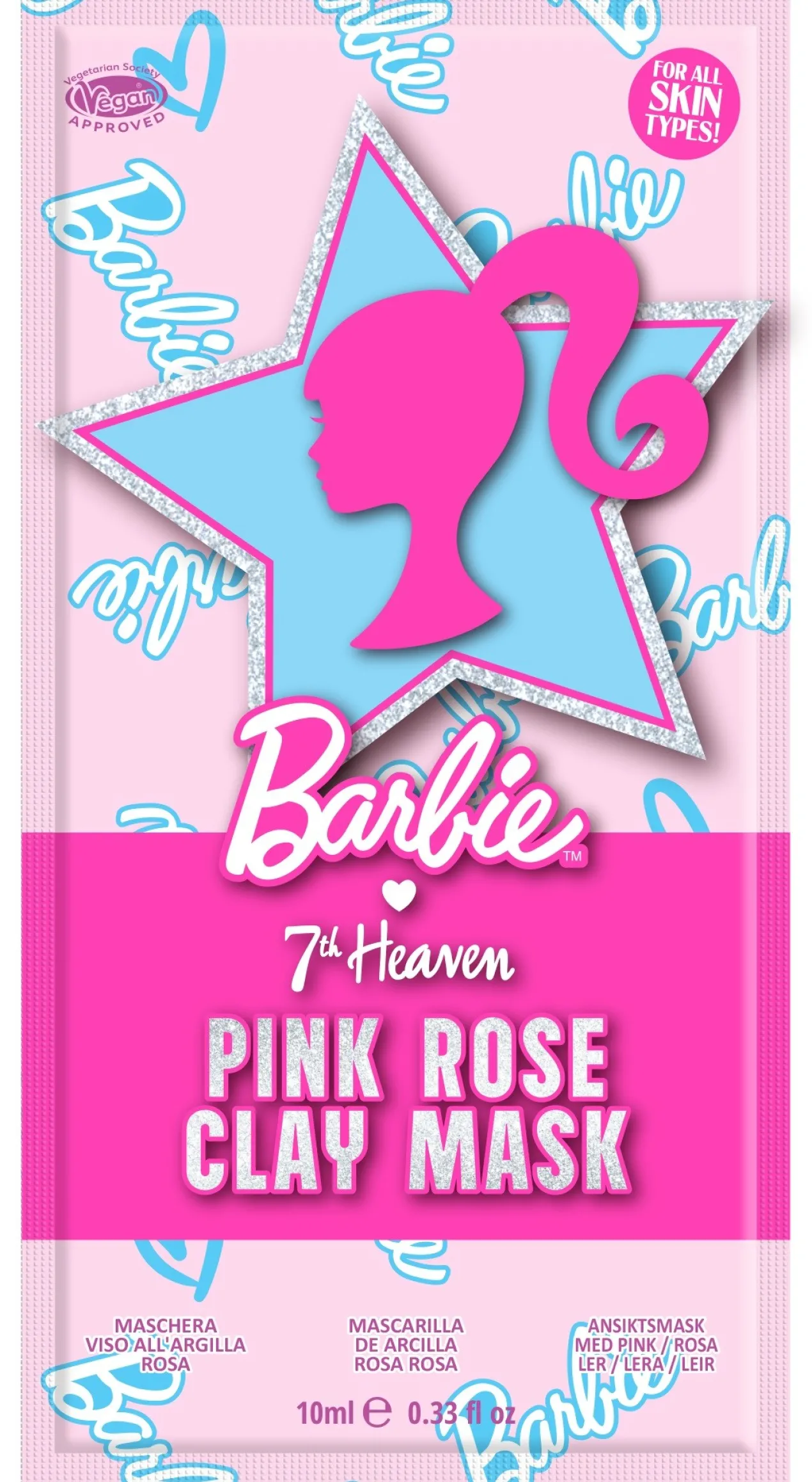 Masque visage à l’argile rose Barbie