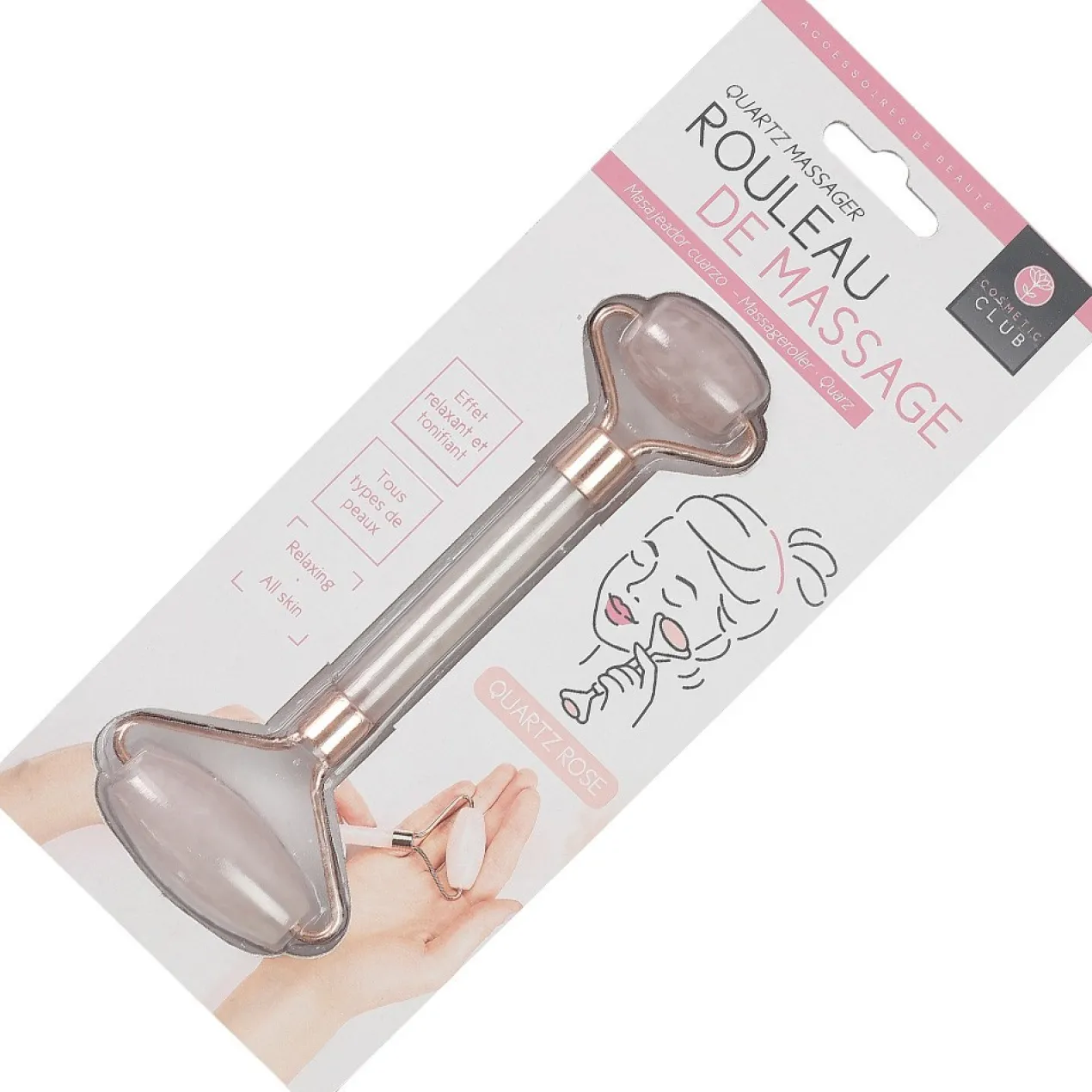 Masseur Facial Quartz Rose