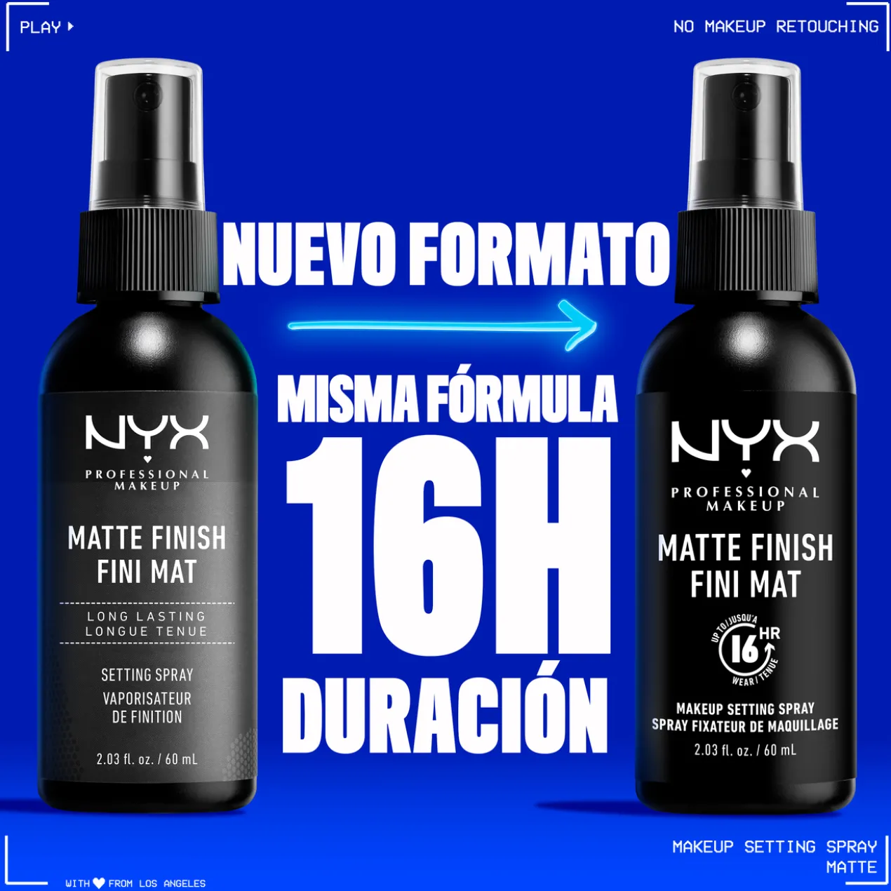 Matte Finish Spray Fixateur de Maquillage