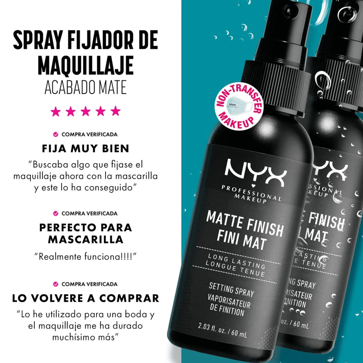 Matte Finish Spray Fixateur de Maquillage