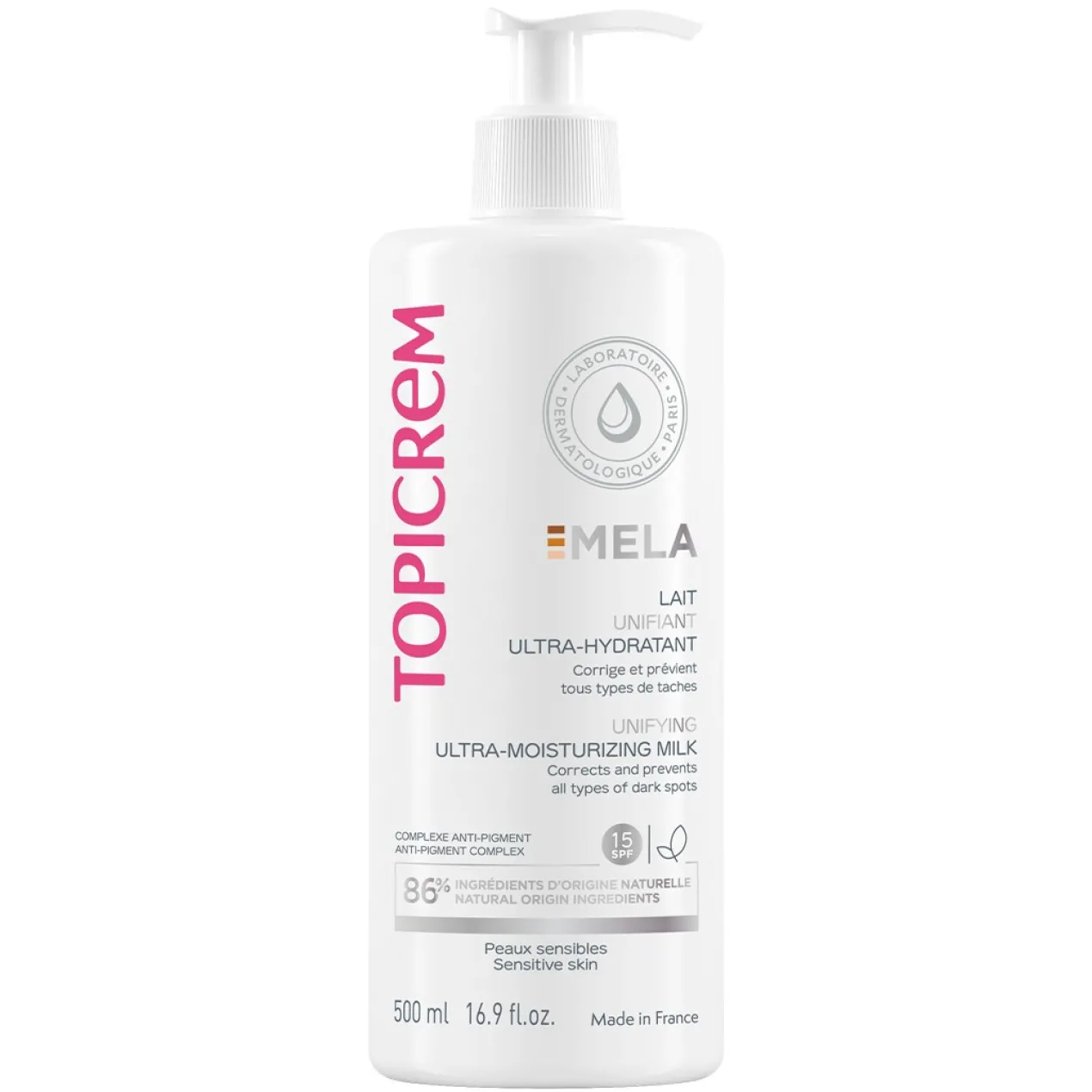 Mela Lait Unifiant Ultra-Hydratant Corps SPF15
