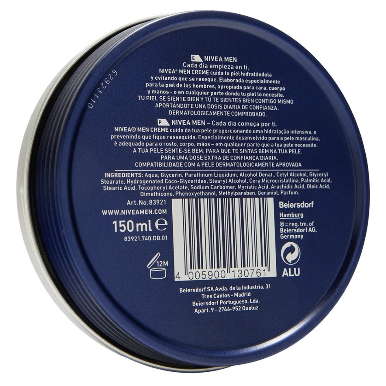 Men Crème Visage Mains Corps