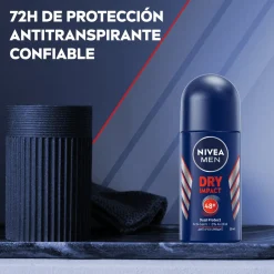 Men Dry Impact Déodorant Roll-On 72h