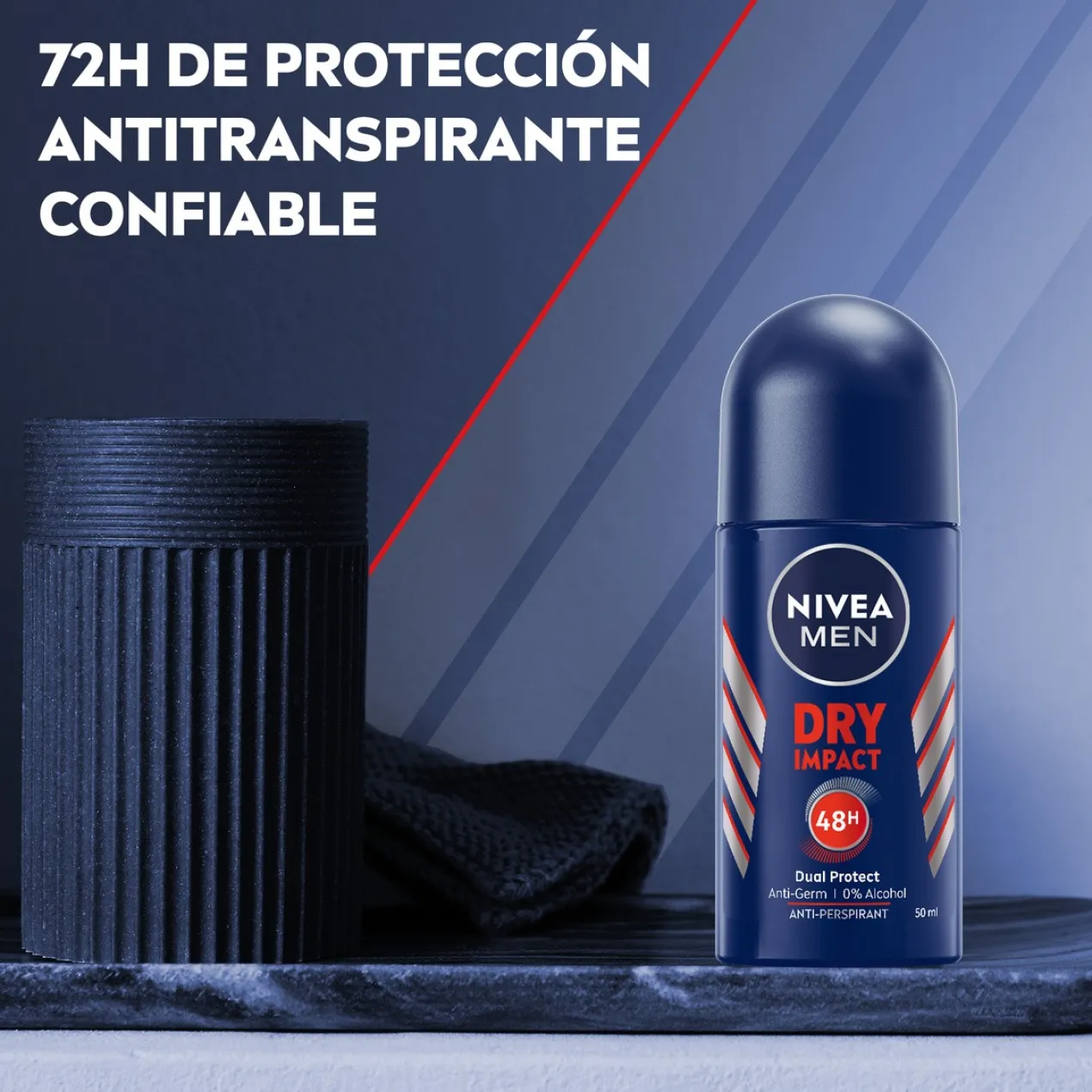 Men Dry Impact Déodorant Roll-On 72h