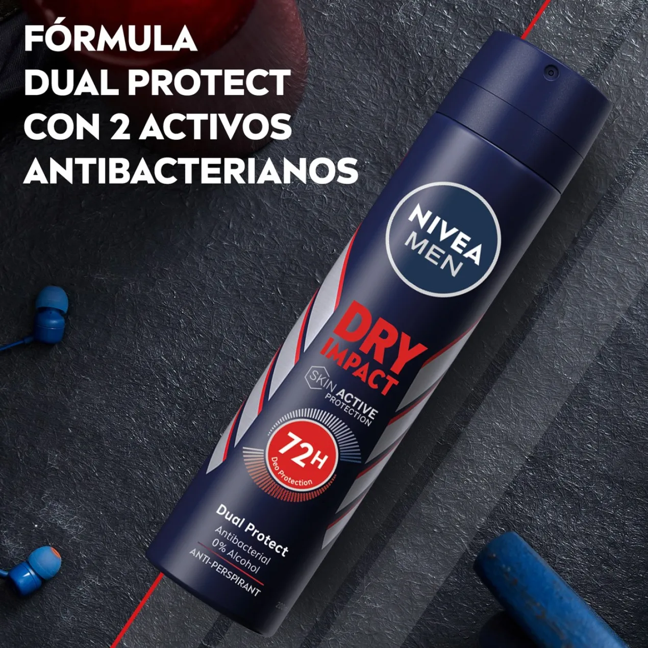 Men Dry Impact Déodorant Spray Antitranspirant