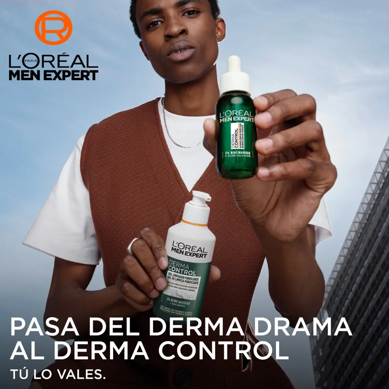 Men Expert Derma Control Gel Nettoyant Purifiant