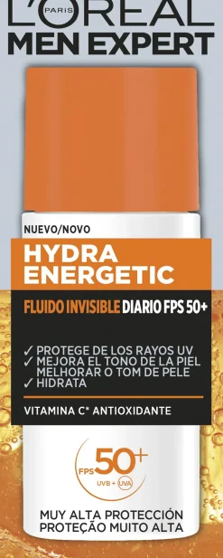 Men Expert Hydra Energetic Fluide Invisible Quotidien FPS 50+
