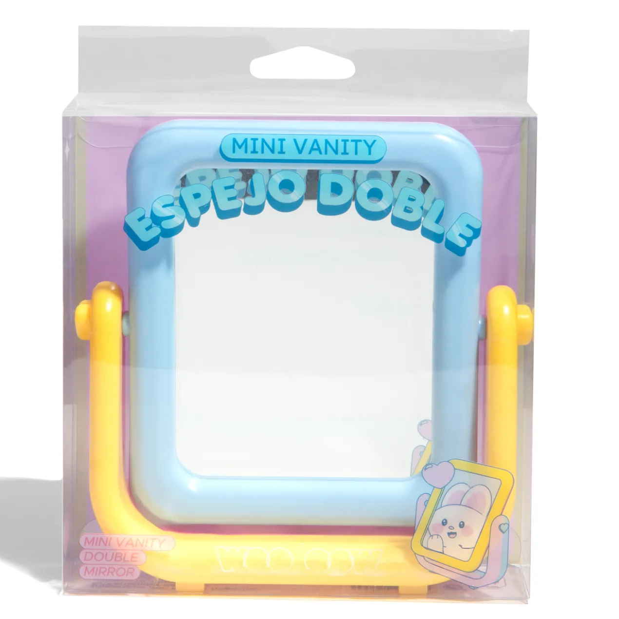 Mini vanity miroir double