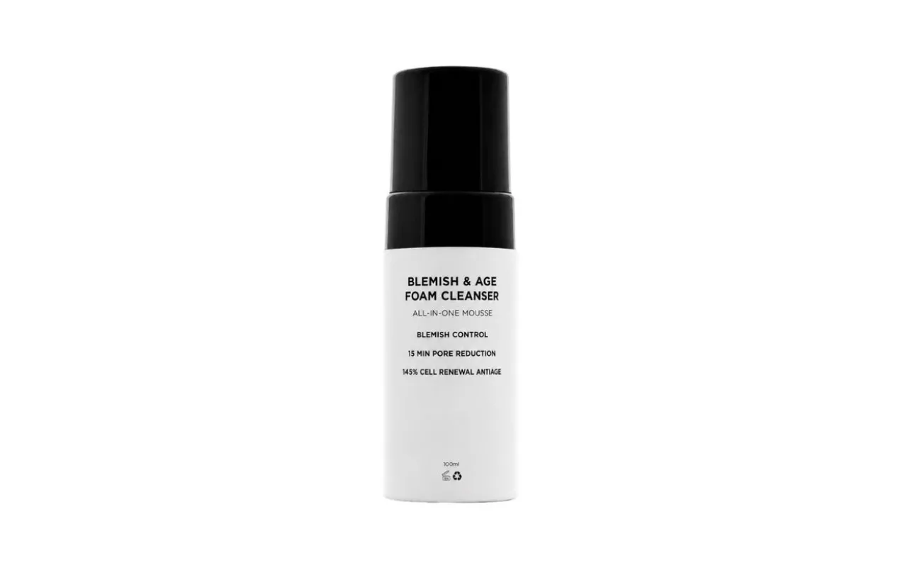 Mousse nettoyante visage anti-imperfections et anti-âge