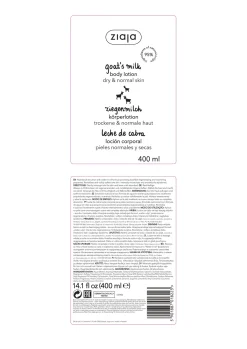 Émulsion corporelle au lait de chèvre